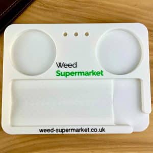 Weed Supermarket branded rolling tray
